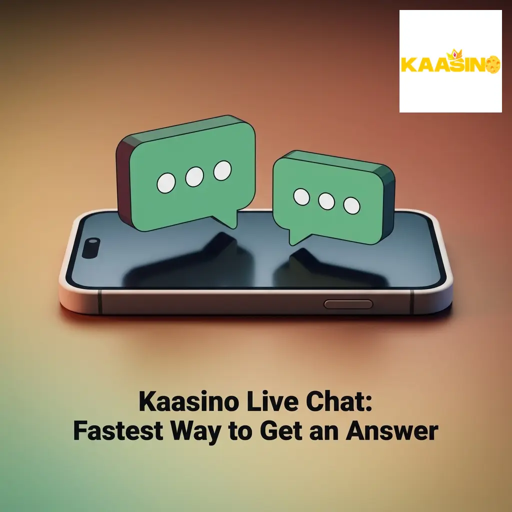 Kaasino live chat support window open on website with agent ready to assist customers 24/7