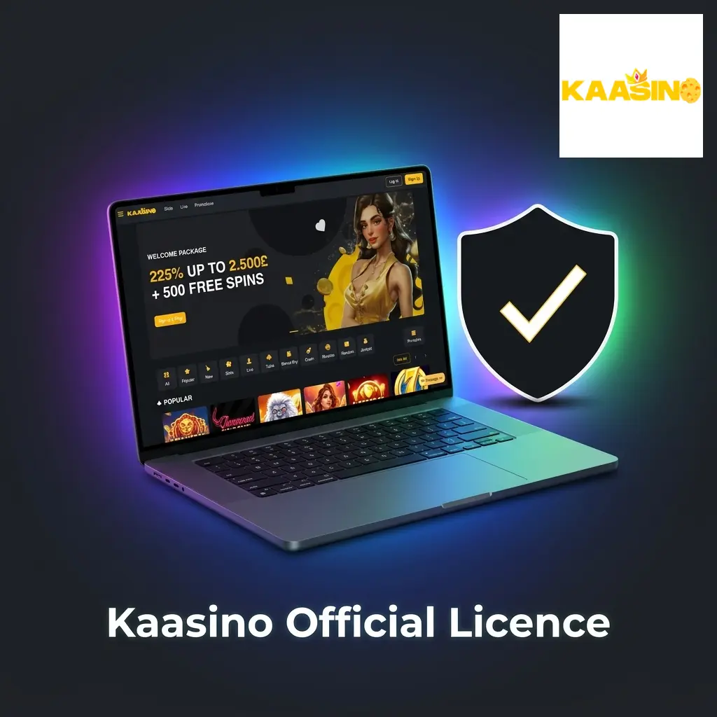 Kaasino UK Gambling Commission licence certificate confirming UKGC regulatory oversight and player protection standards