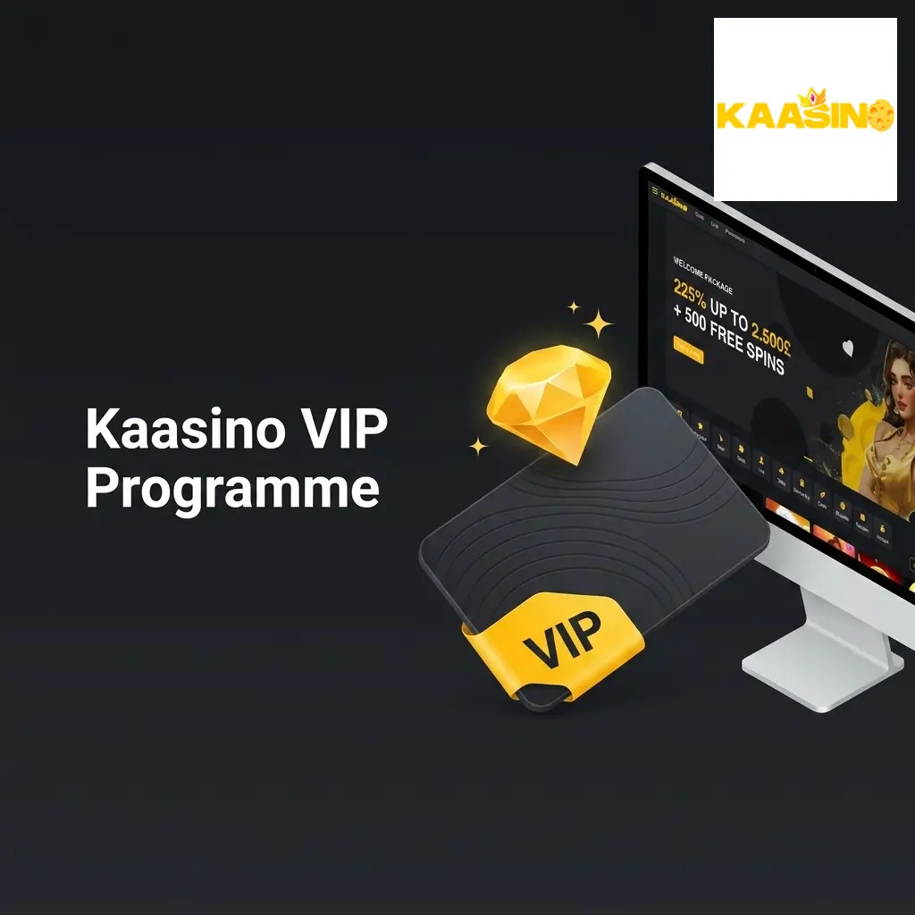 Kaasino VIP loyalty programme tiers showing reward levels, withdrawal limits, and exclusive perks for sports and casino players