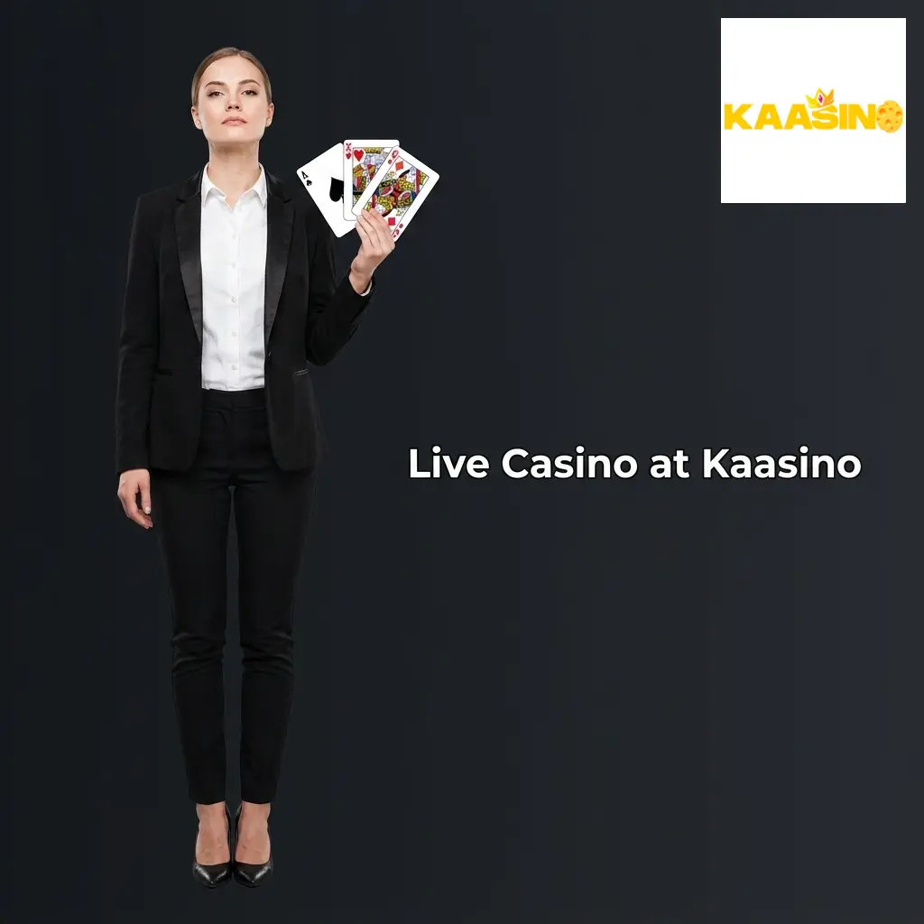 Kaasino live casino with professional dealers streaming HD blackjack, roulette, baccarat, and game shows for UK players