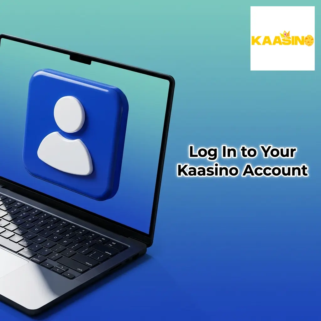 Kaasino account login page showing email and password fields with two-factor authentication for secure access