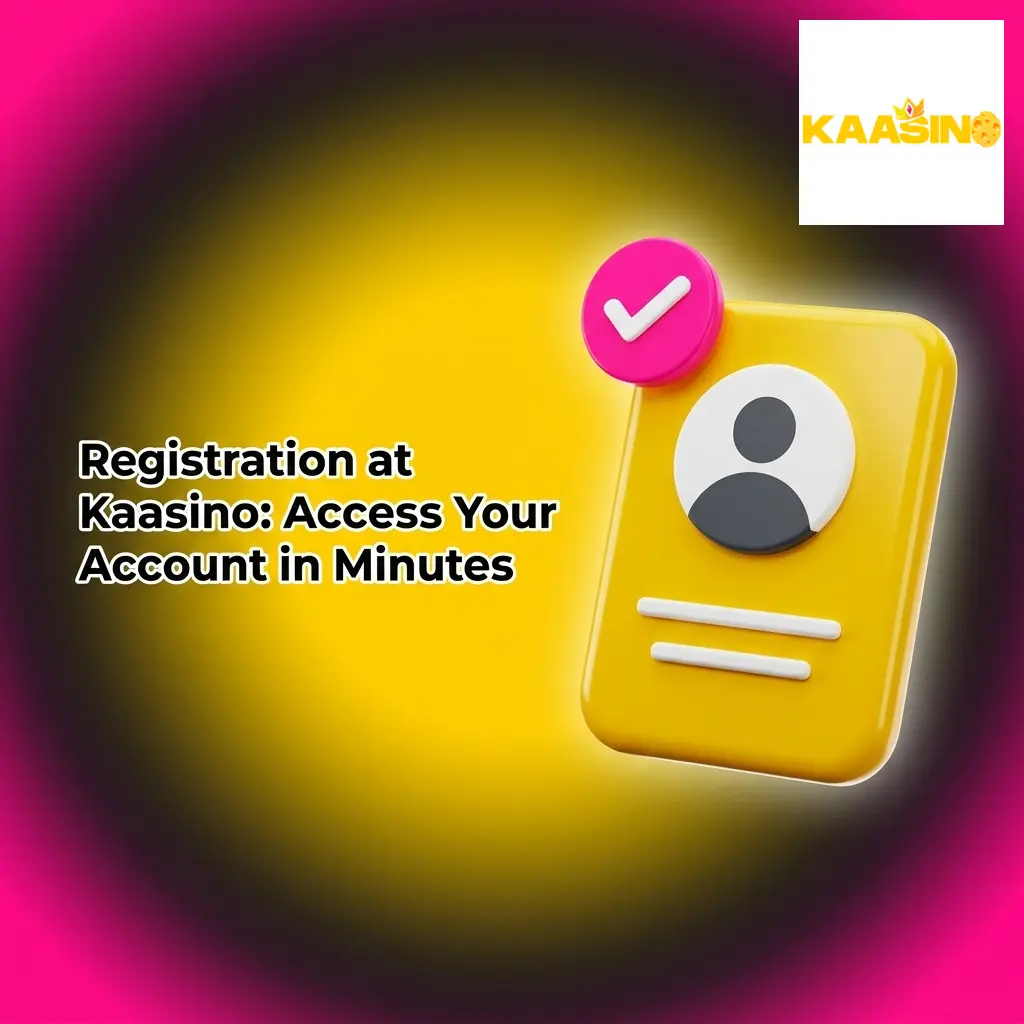 Kaasino registration form showing sign-up steps to access casino games and sportsbook with a welcome bonus in minutes