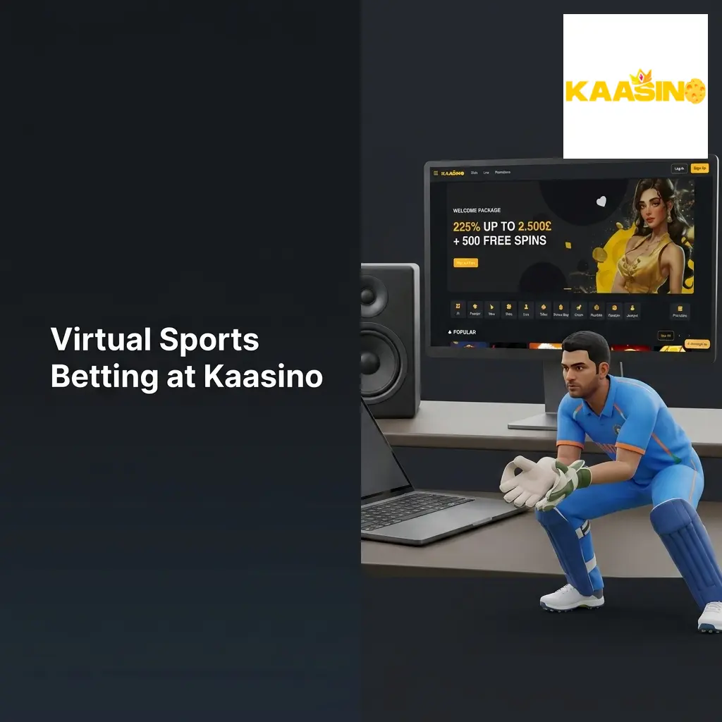Virtual sports betting options at Kaasino including football, horse racing, greyhound racing and tennis powered by RNG simulations
